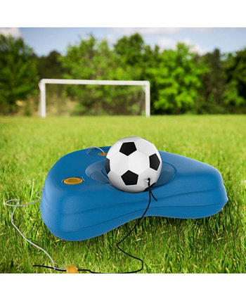 Hey Play Soccer Rebounder - Тренировочный набор для рефлексов с наполняемой утяжеленной базой и мячом с прикрепленной регулируемой струной - Детское спортивное тренировочное оборудование Trademark Global
