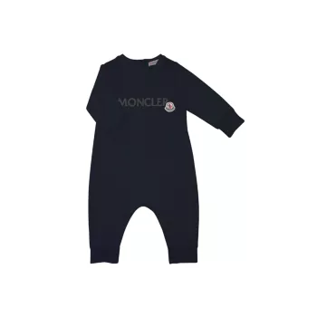 Комбинезон с круглым вырезом и логотипом для малышей Moncler