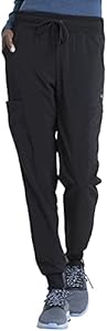 EDS Essentials Jogger Scrubs for Women, Drawstring Scrub Pants DK065 Dickies