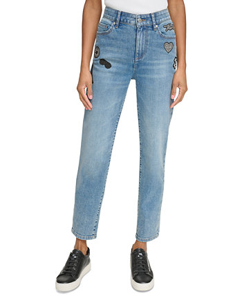 Женские джинсовые джинсы с нашивкой-логотипом Karl Lagerfeld Paris