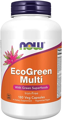 NOW EcoGreen Multi без железа -- 180 растительных капсул NOW Foods