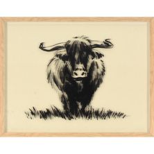 Hairy Cow Framed Wall Art Unbranded