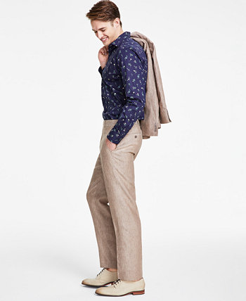 Men's Slim-Fit Linen Suit Pants, Created for Macy's Bar III
