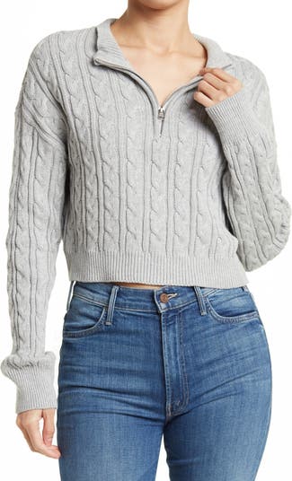 Трикотажный пуловер с застежкой-молнией MAUBY