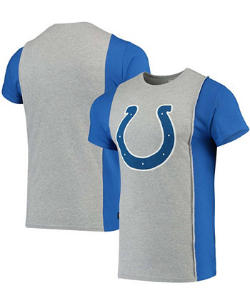 Мужская серая футболка с разрезом Royal Indianapolis Colts Refried Apparel