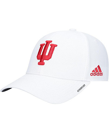Мужские белые толстовки Indiana 2021 Sideline Coaches AEROREADY Flex Hat Adidas