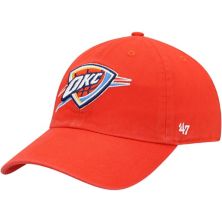 Мужская регулируемая кепка '47 Orange Oklahoma City Thunder Team Clean Up 47 Brand