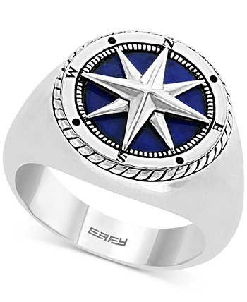 Мужское кольцо с компасом из лазурита EFFY® из стерлингового серебра EFFY Collection