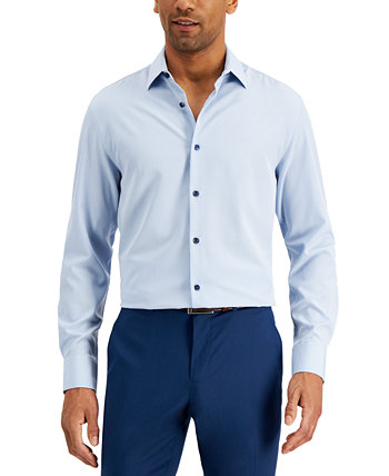 Мужская приталенная классическая рубашка Solid Performance Stretch Cooling Comfort CONSTRUCT