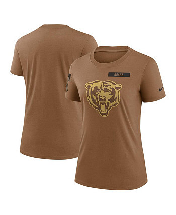 Women's Brown Chicago Bears 2023 Salute to Service Legend Performance T-shirt Nike