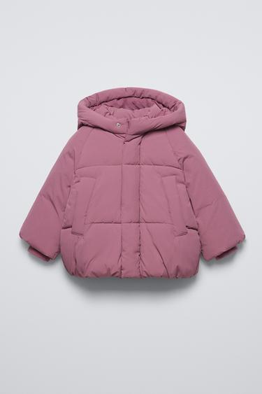 WATER REPELLENT PUFFER JACKET WITH HOOD ZARA