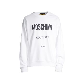 Толстовка с круглым вырезом Couture Milano Moschino