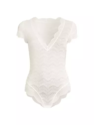 Karma Scalloped Lace Bodysuit Simone Perele