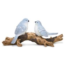 Melrose Natural Blue Birds on Branch Figurine 9.5&#34;L Melrose