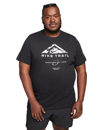 Мужская спортивная футболка свободного покроя с короткими рукавами и графическим рисунком Nike