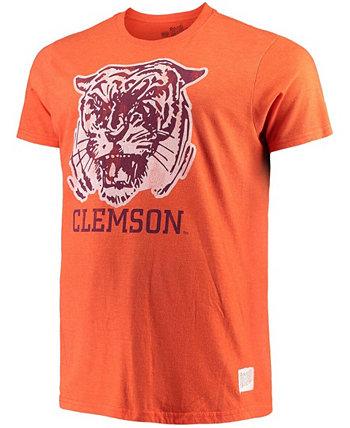 Мужская оранжевая футболка Clemson Tigers Big and Tall Mock Twist Original Retro Brand
