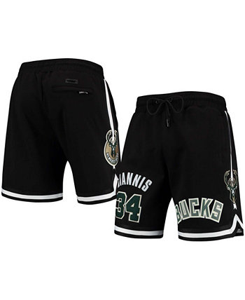 Мужские черные шорты Giannis Antetokounmpo Milwaukee Bucks Player Pro Standard