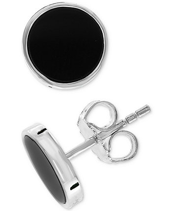 Мужские серьги-гвоздики EFFY® с ониксом (8 мм) из стерлингового серебра EFFY Collection