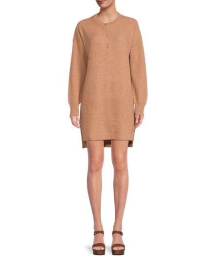 Кашемировое платье-свитер в рубчик 360 Sweater