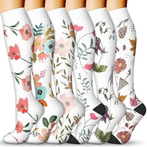  Носки QUXIANG Compression Socks для женщин и мужчин 15-20 мм рт. ст. QUXIANG