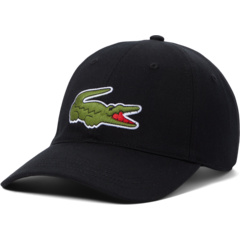 Хлопковая кепка с большим логотипом под крокодила Lacoste