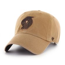 Мужская регулируемая кепка коричневого цвета Portland Trail Blazers Ballpark Clean Up '47 Unbranded