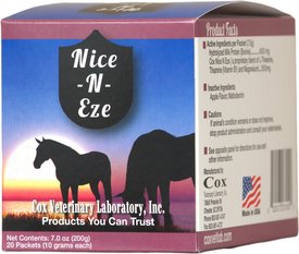 Cox Vet Lab Nice N Eze Powder Horse Supplement, 7-oz packet, pack of 20 Cox Vet Lab