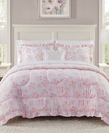 Mia Ruffle 4-Pc. Comforter Set, Created for Macy's JLA Home