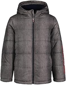  Кроссовки Tommy Hilfiger Boy's Chevron Color-Block Puffer (Большие дети) Tommy Hilfiger