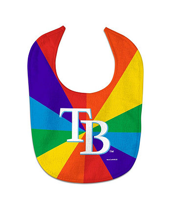 Newborn and Infant Boys and Girls Tampa Bay Rays Rainbow Baby Bib Wincraft