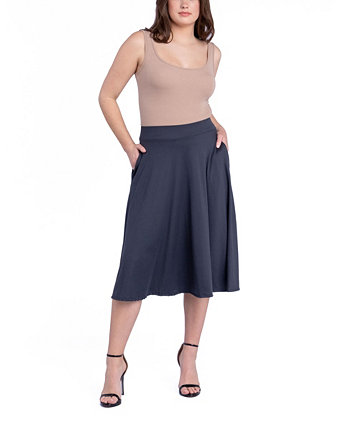 Женская юбка миди с карманом на эластичном поясе 24Seven Comfort