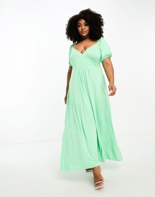 Зеленое макси-платье Yours Yours