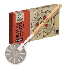 Алюминиевая токарная кожура для пиццы Chef Pomodoro со съемной деревянной ручкой для удобного хранения (7 дюймов) Chef Pomodoro
