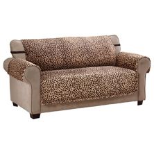 Jeffrey Home Innovative Textile Solutions Леопардовый плюшевый чехол для дивана и мебели Jeffrey Home