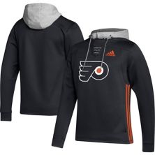 Мужская толстовка с капюшоном Adidas Black Philadelphia Flyers Skate Lace AEROREADY Team Unbranded