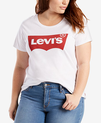 Модная футболка больших размеров с логотипом Batwing Perfect Graphic Levi's®