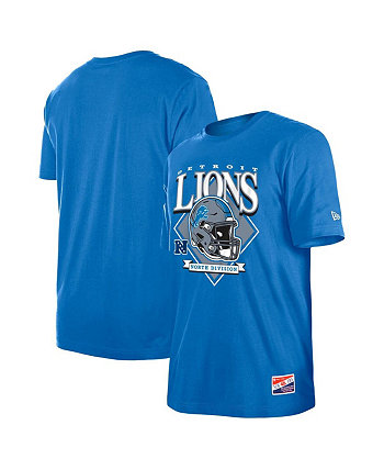 Мужская синяя футболка с логотипом команды Detroit Lions Team New Era