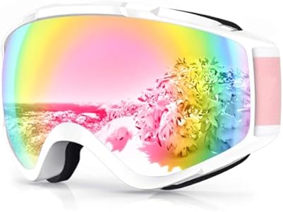 findway Ski Goggles OTG - Over Glasses Snow/Snowboard Goggles for Men, Women & Youth - 100% UV Protection Findway