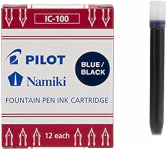 Картриджи чернил для автографических ручек Namiki IC100, синий/черный, 12 штук Pilot