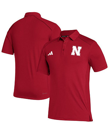 Мужская рубашка-поло Scarlet Nebraska Huskers Strategy AEROREADY Adidas
