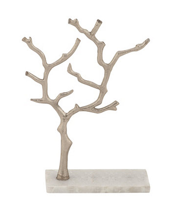 Подставка для драгоценностей из настоящего мраморного дерева с прямоугольным основанием, 9 x 3 x 13 дюймов Rosemary Lane