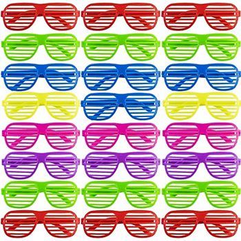 Prextex Plastic Shutter Shades Glasses For Party Props Prextex