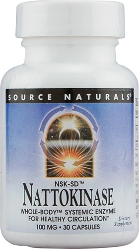 Source Naturals Наттокиназа NSK-SD™ — 100 мг — 30 капсул Source Naturals