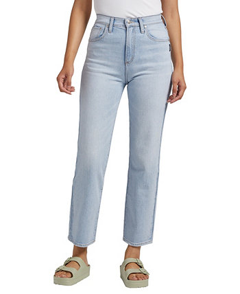 Женские прямые джинсы с высокой посадкой и очень желательной посадкой Silver Jeans Co.
