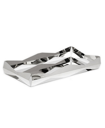 Stainless Steel Oblong Tray with V Design, 15.75" L Classic Touch