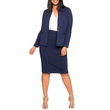 Eloquii Women's Plus Size The Ultimate Stretch Suit Pencil Skirt ELOQUII