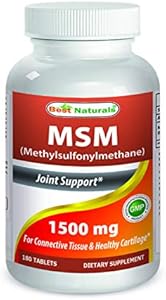 Best Naturals MSM 1500 mg 180 Tablets (Таблетки) Best Naturals