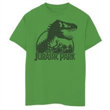 Классическая футболка с логотипом T-Rex и логотипом скелета для мальчиков 8-20 Jurassic Park Jurassic Park