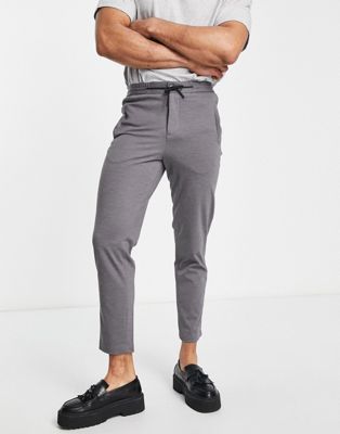 Серые узкие элегантные брюки Selected Homme Selected