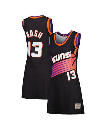 Women's Steve Nash Black Phoenix Suns 1996 Hardwood Classics Name and Number Player Jersey Dress Mitchell & Ness